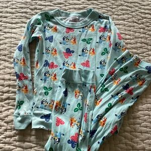 Hanna Andersson Bluey PJ Set, 6-7 pajamas long sleeve 120 organic cotton